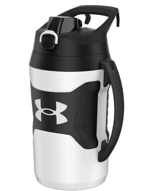 Under Armour Playmaker 64 oz. Water Bottle, Black and White
